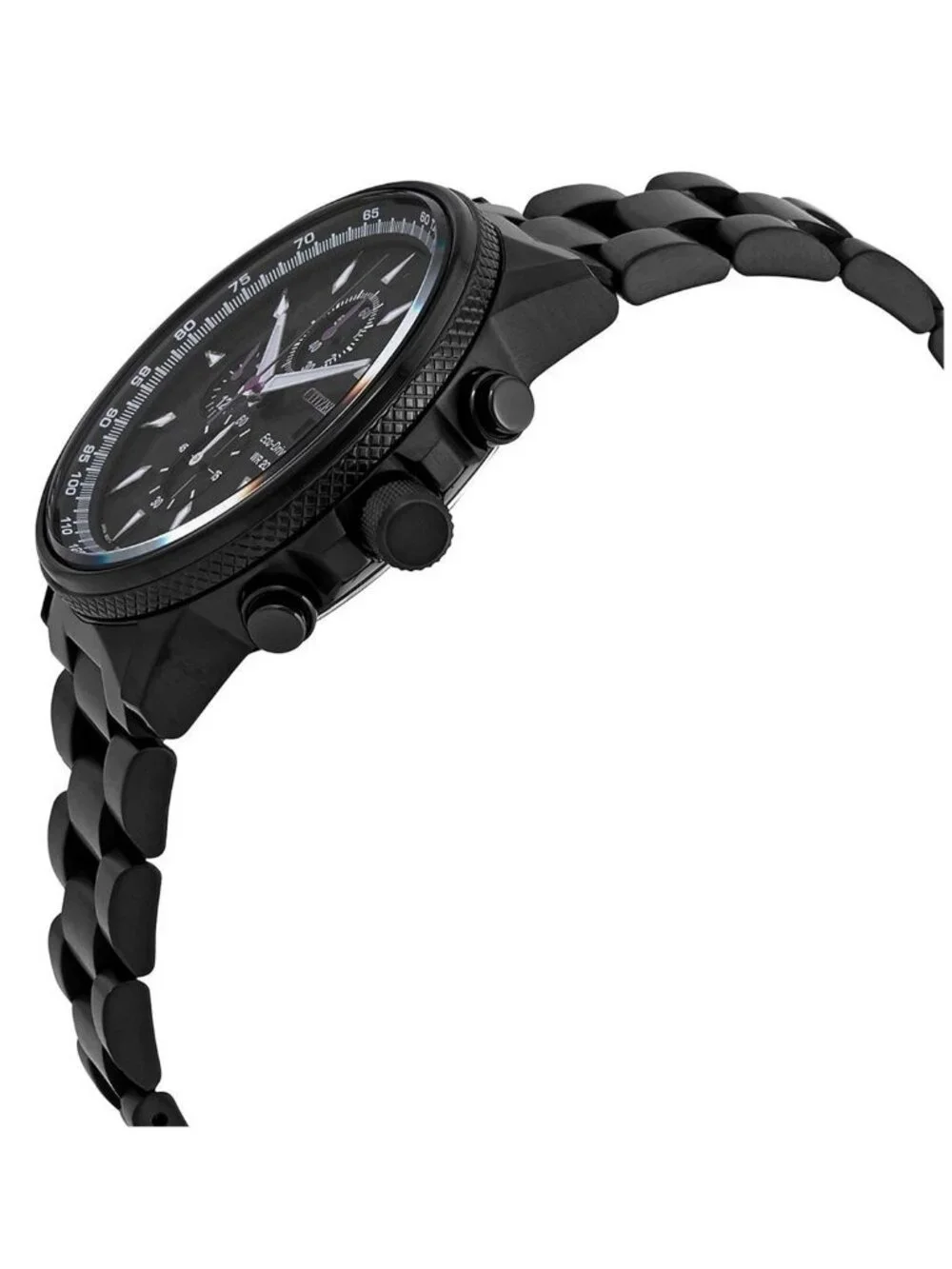 NWT Citizen Eco-Drive Marvel Black Panther Chronograph Black Dial Men's Watch